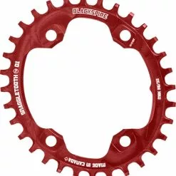 Blackspire Snaggletooth Narrow Wide Oval Kettenblatt (XT M8000) 9 Blackspire Snaggletooth Narrow Wide Oval Kettenblatt (XT M8000) -Vitus Verkäufe Blackspire Snaggletooth Narrow Wide Oval Chainring XT M8000 Chain Rings Red STO80009630R 0