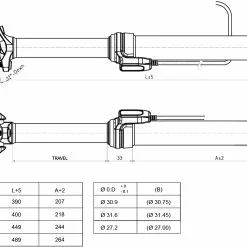 Brand-X Ascend 02 Dropper Sattelstütze 13 Brand-X Ascend 02 Dropper Sattelstütze -Vitus Verkäufe Brand X Ascend II 105 125 150mm Dropper Seatpost Dropper Seats posts Black 4