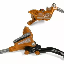 Hope Tech 3 E4 Bremse (2019, Keine Bremsscheibe) -Vitus Verkäufe Hope Tech 3 E4 Brake No Rotor Disc Brake Callipers Orange 2019 T3E4CBFR 0 scaled