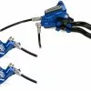 Hope Tech 3 X2 DUO Scheibenbremse (keine Bremsscheibe) 1 Hope Tech 3 X2 DUO Scheibenbremse (keine Bremsscheibe) -Vitus Verkäufe Hope Tech 3 X2 DUO Disc Brake No Rotor Disc Brake Callipers Blue T3X2DBL scaled
