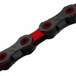 KMC DLC12 Kette (12-fach) -Vitus Verkäufe KMC DLC12 12 Speed Chain Chains Black Red K205R 1