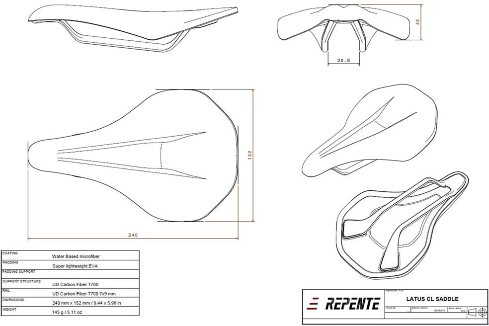 Repente Latus CL Saddle 6 Repente Latus CL Saddle – Bild 4