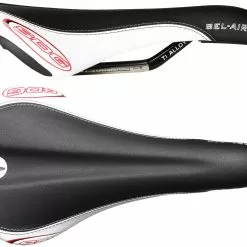 SDG Bel Air RL Sattel (Titan/Aluminium Gestell) -Vitus Verkäufe SDG Bel Air RL Saddle with Titanium Alloy Rails Performance Saddles Black White 06059 2