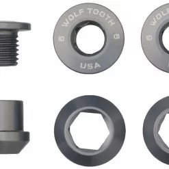 Wolf-tooth Wolf Tooth Chainring Bolts (5 Pack) -Vitus Verkäufe Wolf Tooth Pack of 5 1X Chainring Bolts and Nuts 06